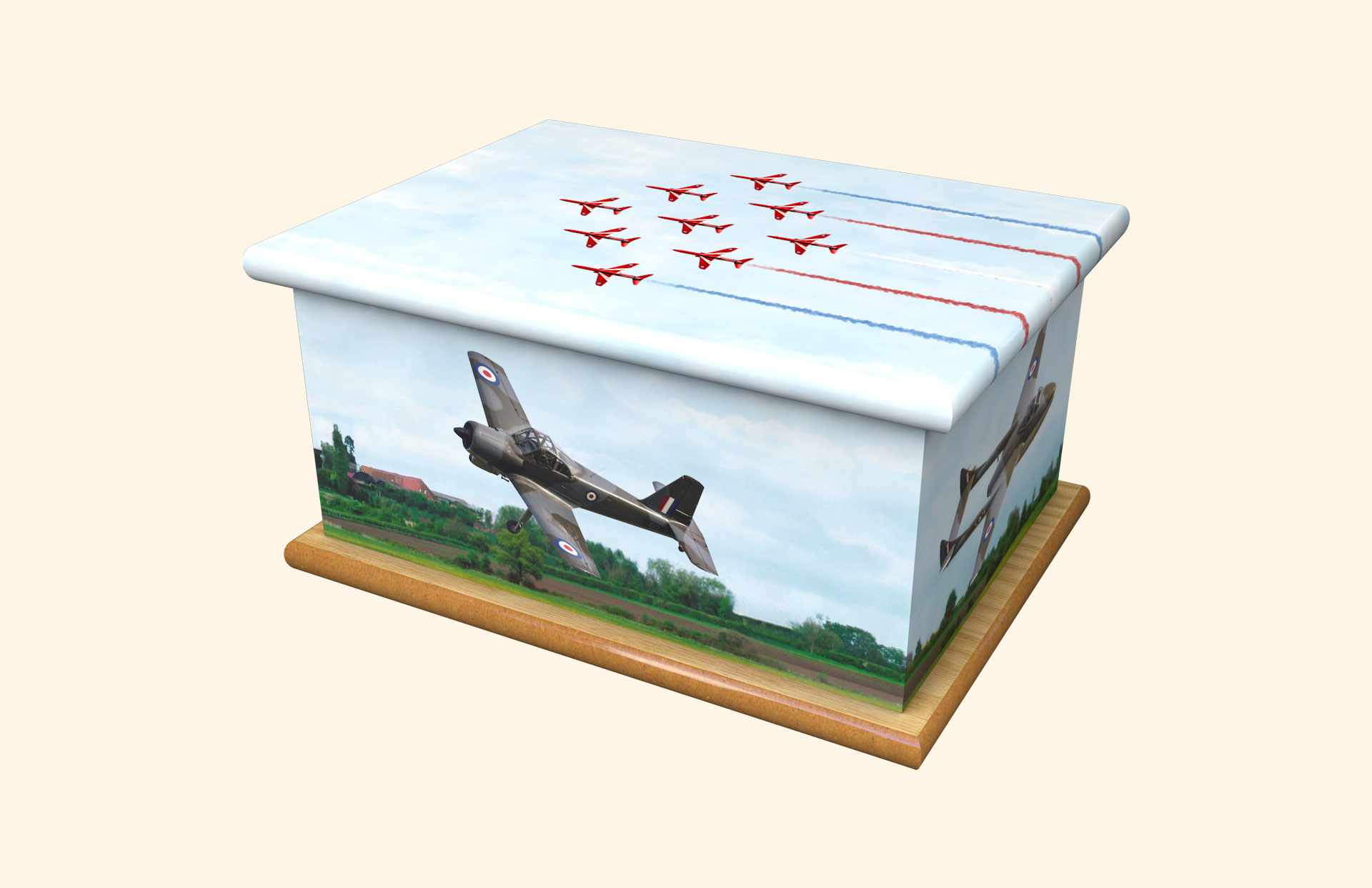 Iconic adult ashes casket